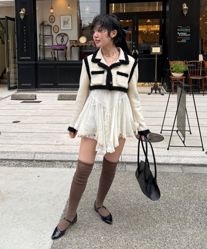 FETICO / Boucle knit short jacket | JURK shop t
