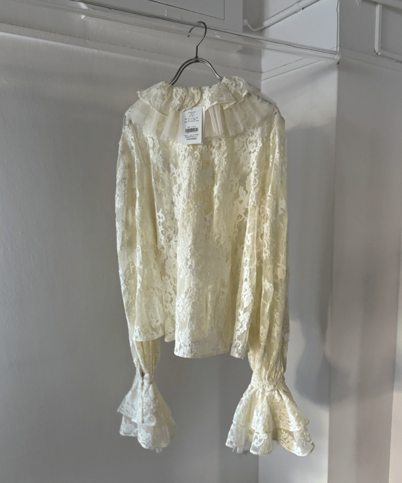 トップス VIVIANO Tulle Layered Puff Sleeve TEE EDIT. FOR LULU（エディットフォールル）の「【VIVIANO