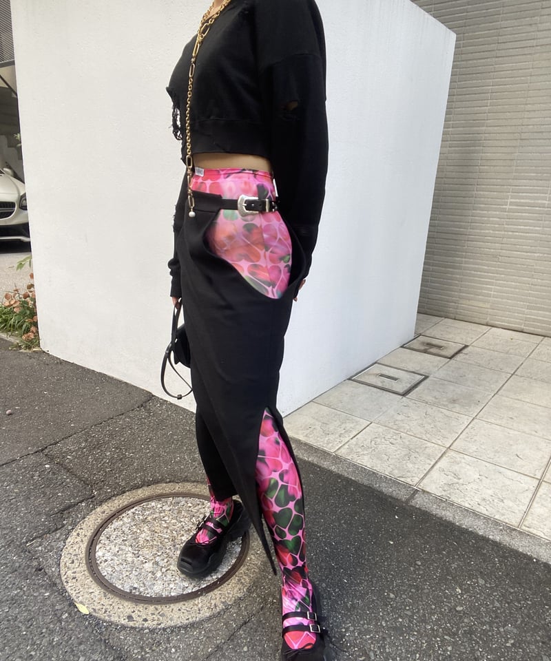 FUMIE=TANAKA / side buckle SK   jurk tokyo
