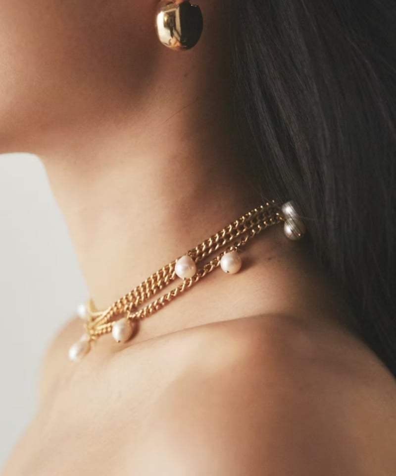 kou jewelry / Pearl Dots Necklace | JURK shop t