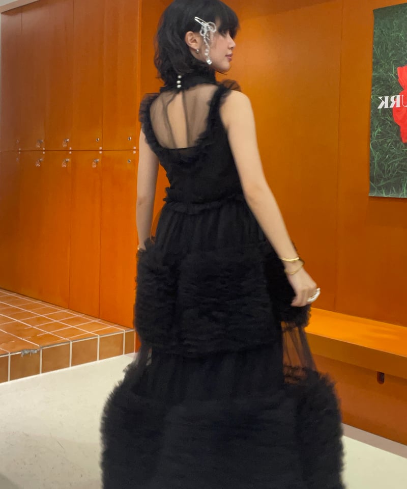 ワンピース siste jane Masterpiece Tulle Dress Dream Sister Jane tulle maxi dress in black | ASOS