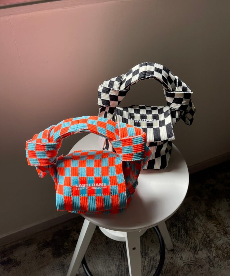 LASTFRAME / Ichimatsu obi bag (mini) | JURK TOKYO LASTFRAME / Ichimatsu obi bag (mini) | JURK TOKYO