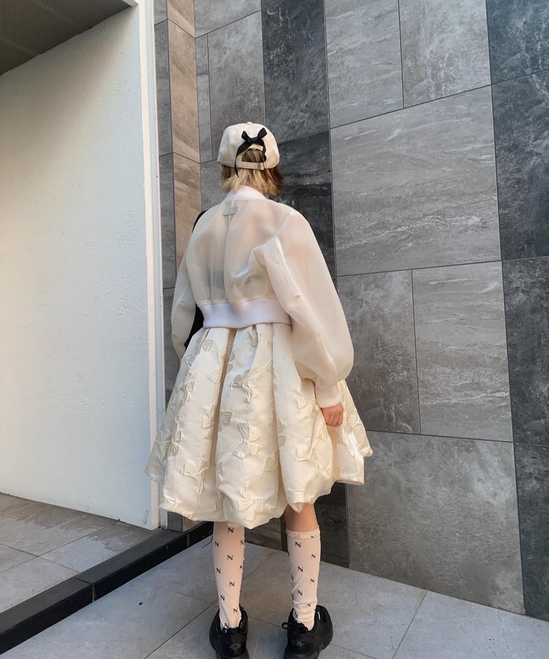 新品タグ付】FUMIE=TANAKA フミエタナカ sheer tuck OP FUMIE
