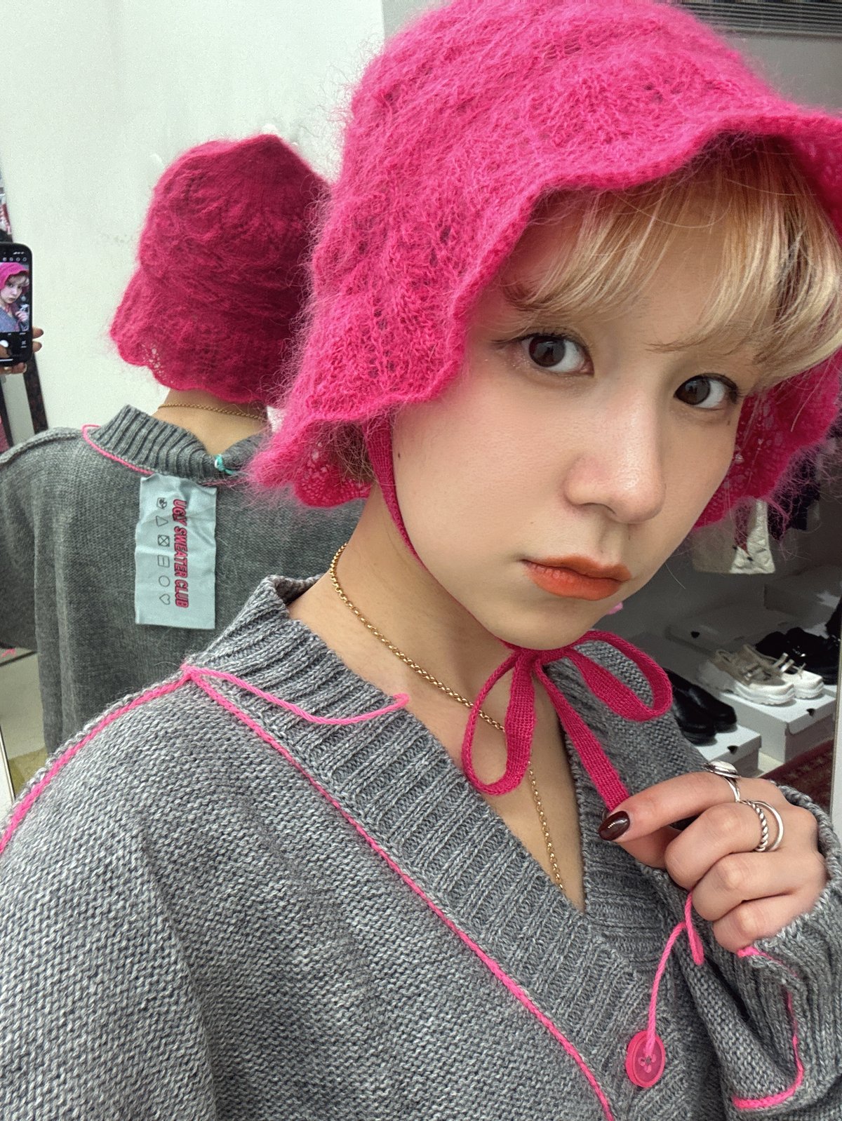 FUMIE=TANAKA / knit lace hat | JURK TOKYO FUMIE=TANAKA / knit lace hat | JURK TOKYO