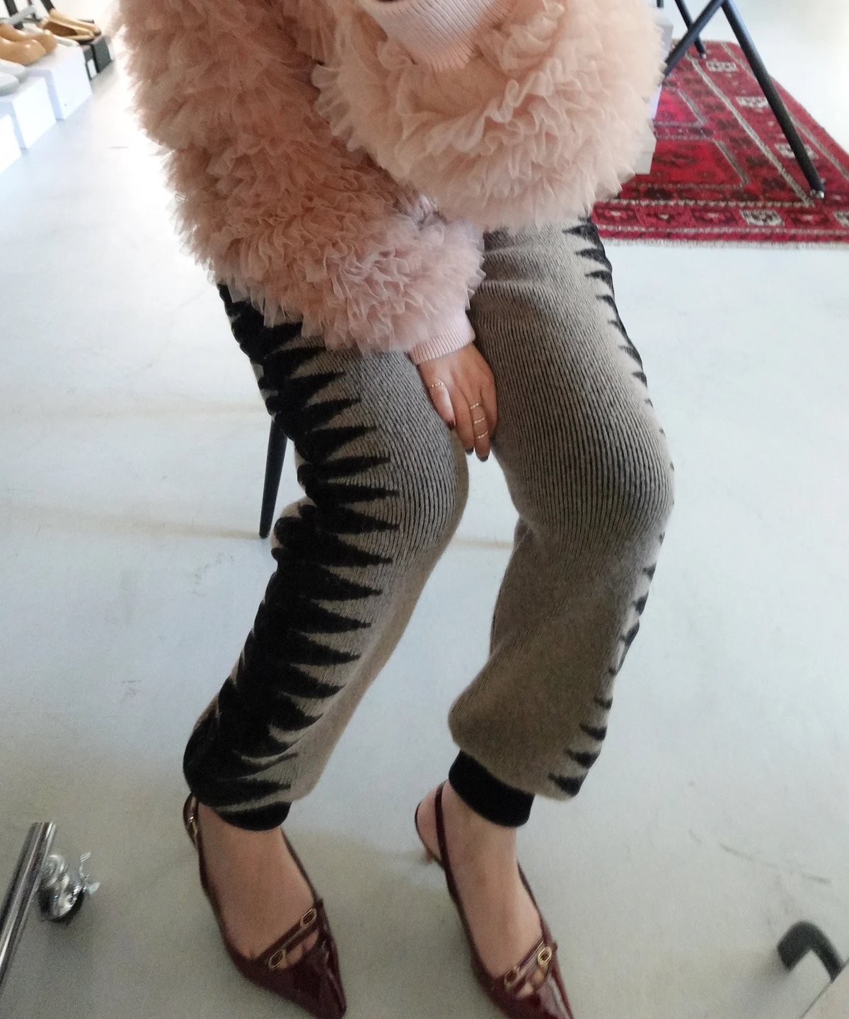 トップス fumie tanaka giza v neck knit fumie tanaka giza v neck knit