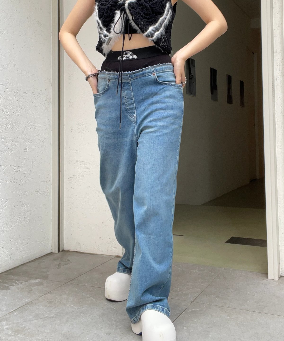 【値下可】PROTOTYPES WAISTBAND DENIMREGULAR prototypes / waistband denim regular | JURK sho