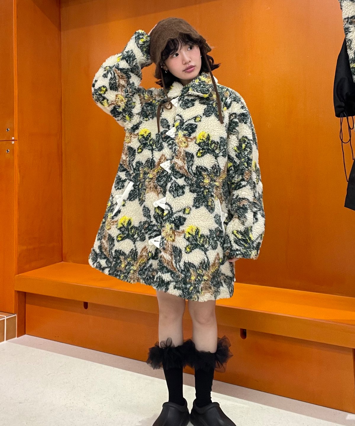 FUMIE TANAKA jacquard boa blouson 【公式通販】