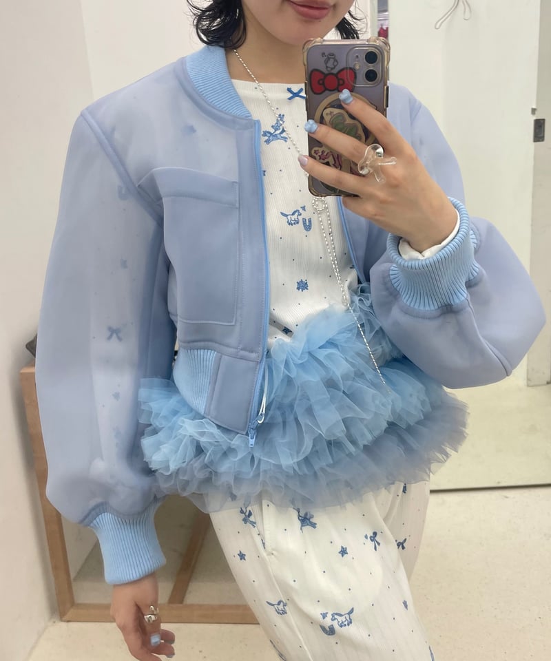FUMIE=TANAKA / sheer short blouson | JURK TOKYO FUMIE=TANAKA / sheer short blouson | JURK TOKYO