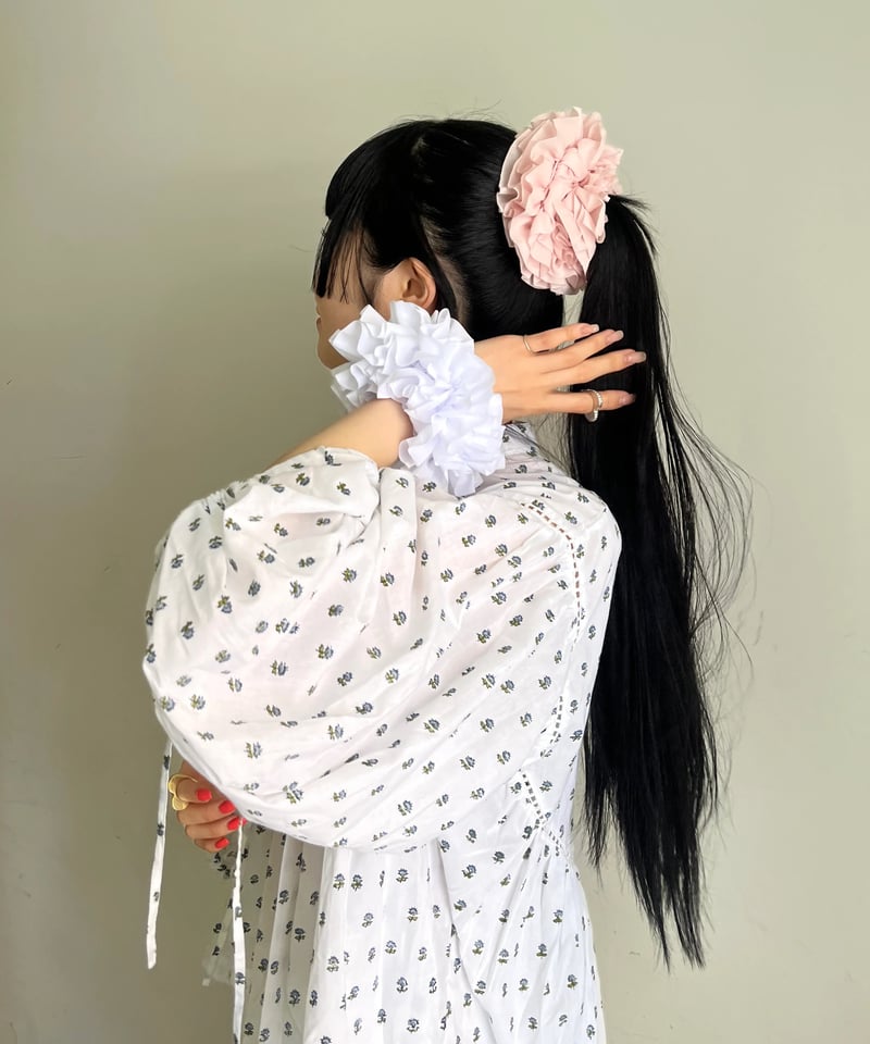 ヘアアクセサリー heyep Dot Jacquard SquareMediumScrunchie ヘアアクセサリー heyep Dot Jacquard SquareMediumScrunchie