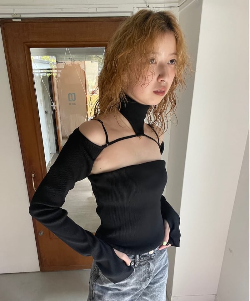 トップス MUKASA / Rib high neck sleeve MUKASA / Rib high neck sleeve | JURK shop tokyo