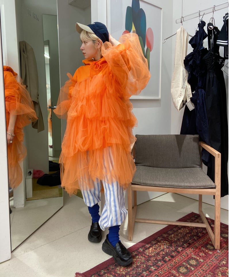 VIVIANO / Tiered Tulle Trimmed Hoodie | JURK TOKYO VIVIANO / Tiered Tulle Trimmed Hoodie | JURK TOKYO