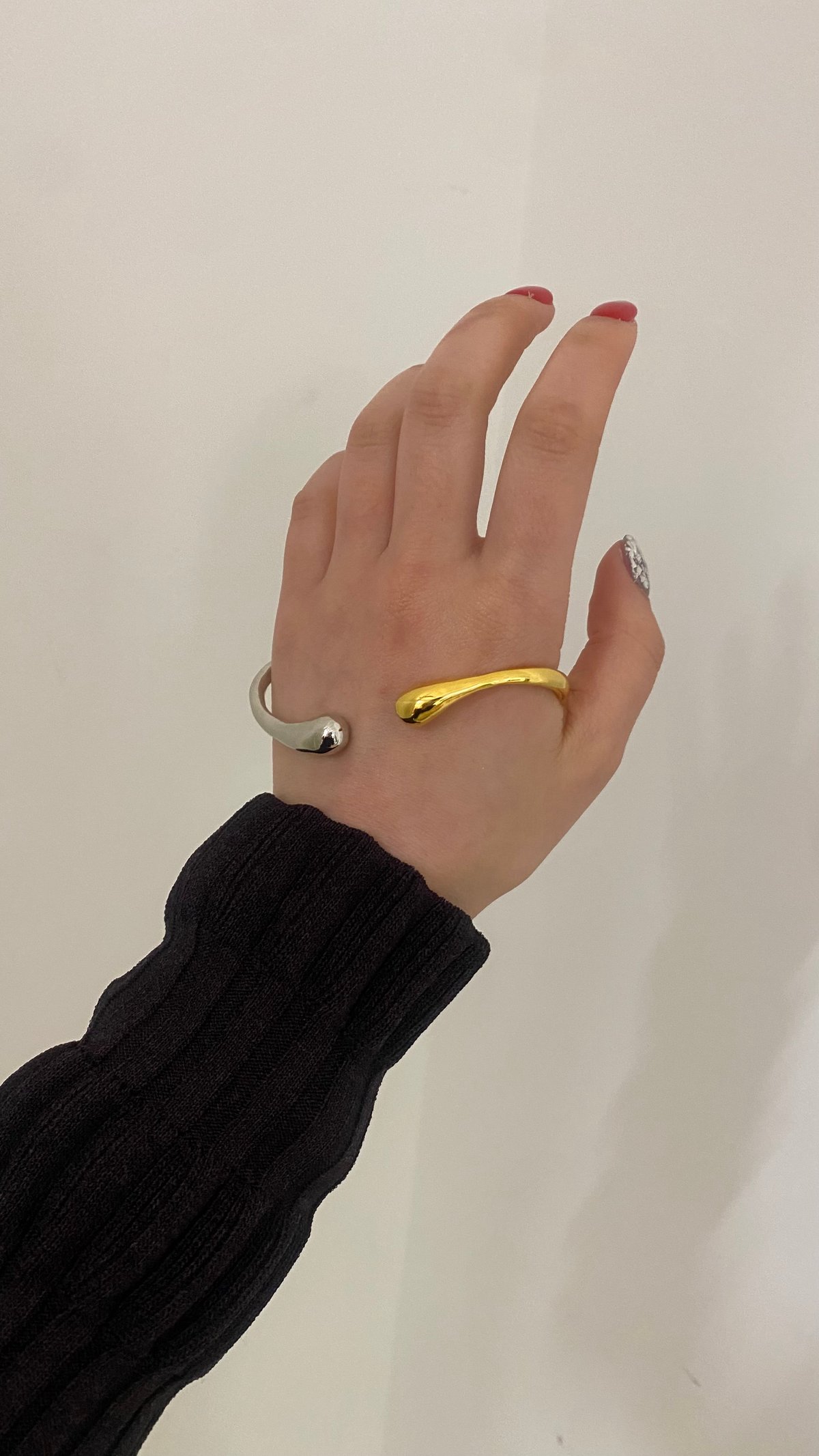 soierieソワリー/l art palm cuff Metal art palm cuff (mix color) | Soierie Onlin