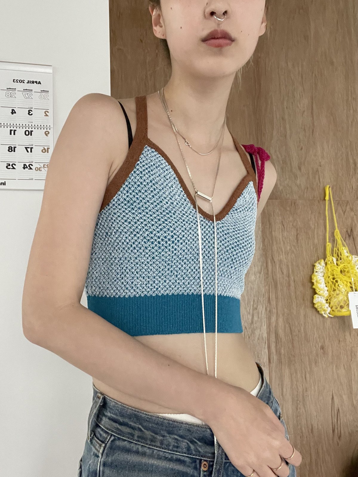 VIVIANO デニムビスチェ