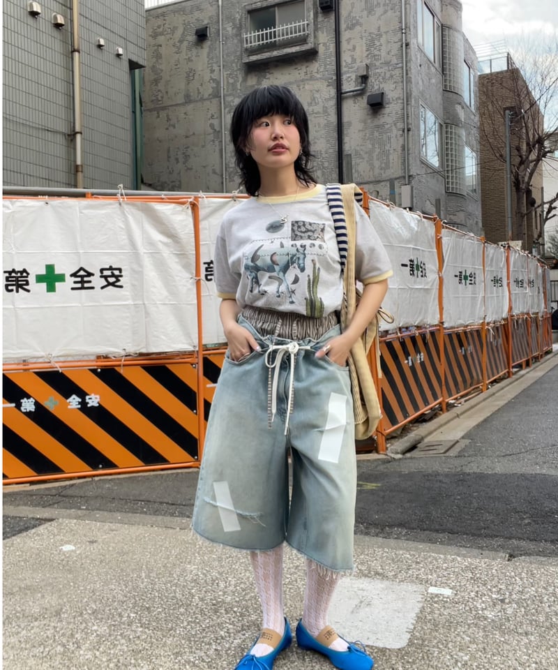 Martin Margiela08AWマルタンマルジェラ6デニムショートパンツ MM6 / blue tape denim short pt | JURK shop tokyo