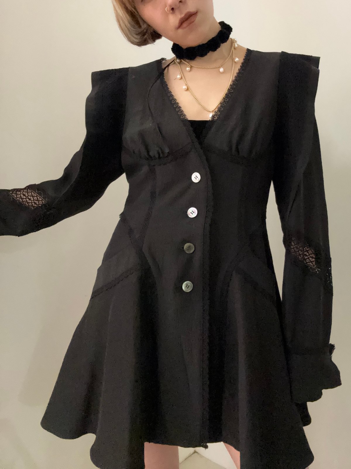 FETICO / LACE-PANELED JACKET | JURK TOKYO FETICO / LACE-PANELED JACKET | JURK TOKYO