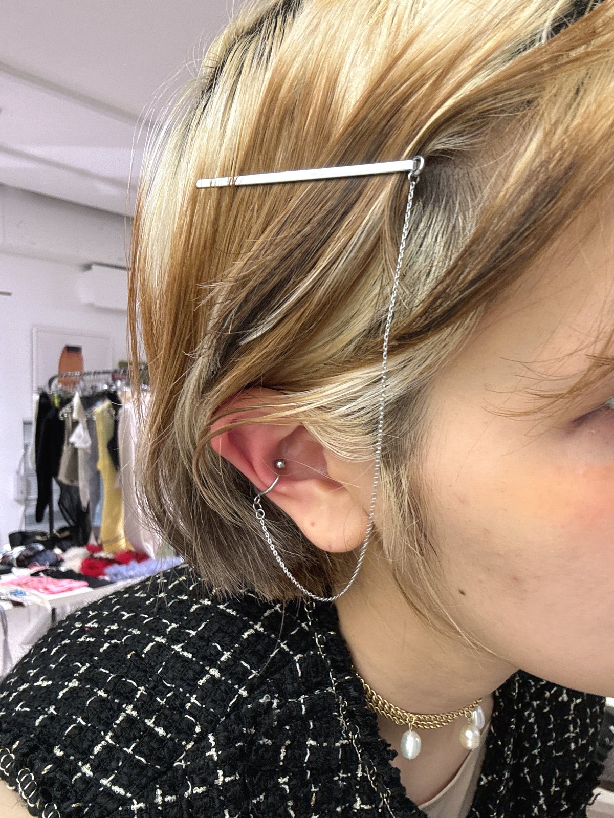 heyep / Hair Pin with Chain Ear Cuff | JURK sho