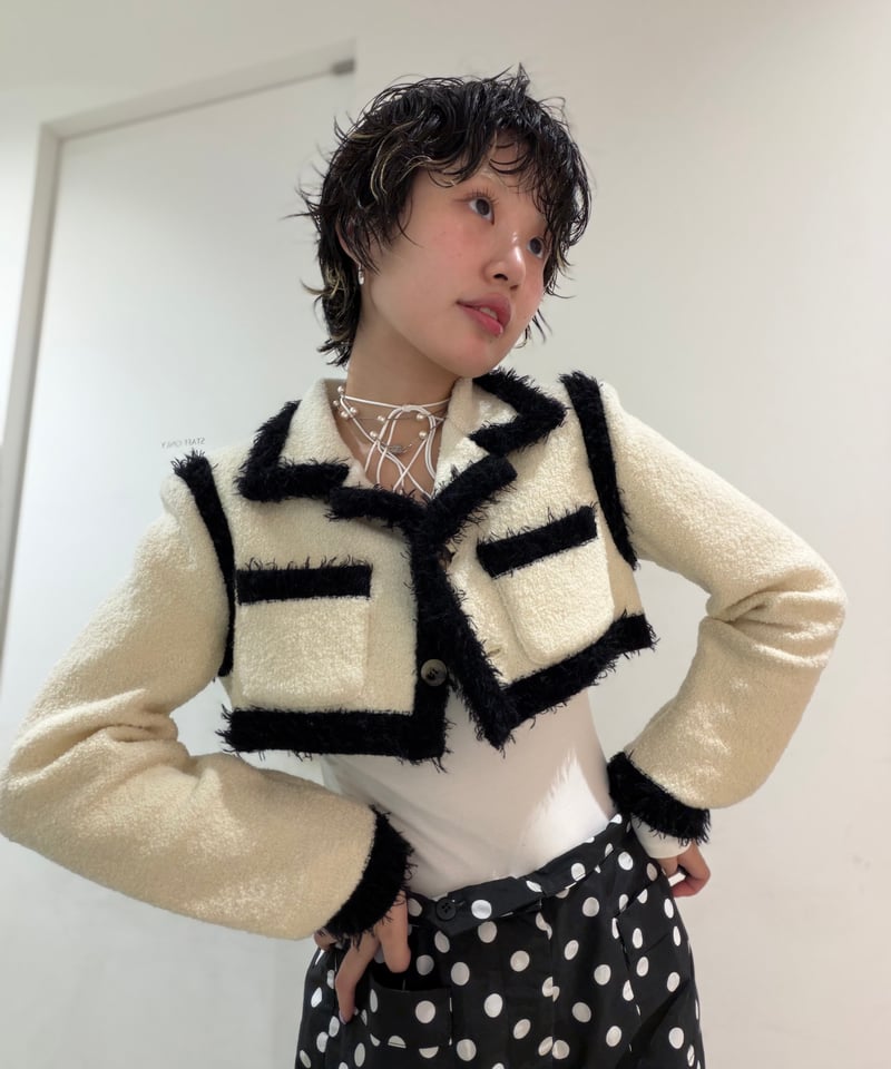 FETICO / Boucle knit short jacket | JURK shop t