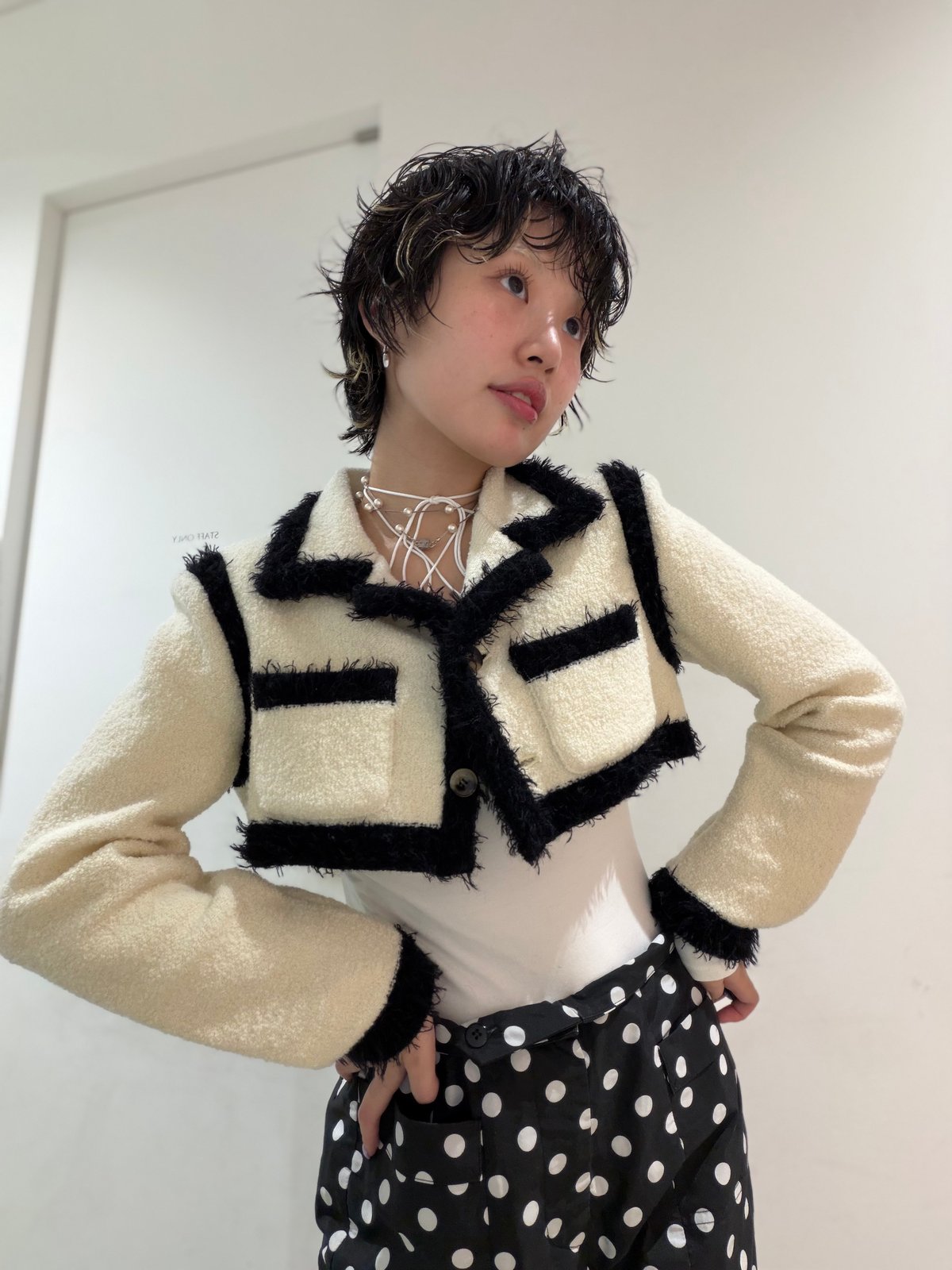 FETICO / Boucle knit short jacket | JURK shop t