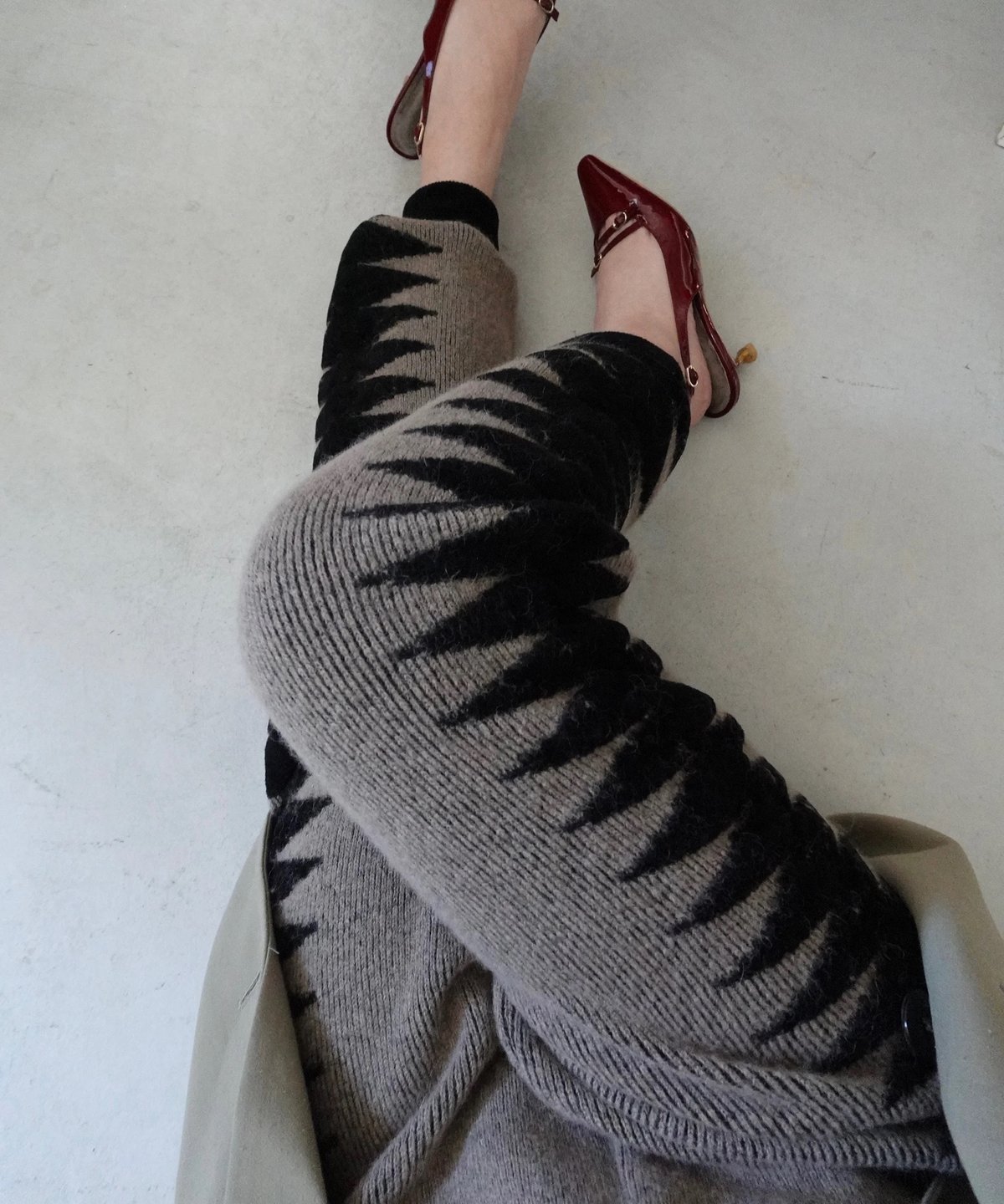 トップス fumie tanaka giza v neck knit fumie tanaka giza v neck knit