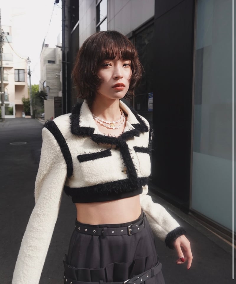FETICO / Boucle knit short jacket | JURK shop t