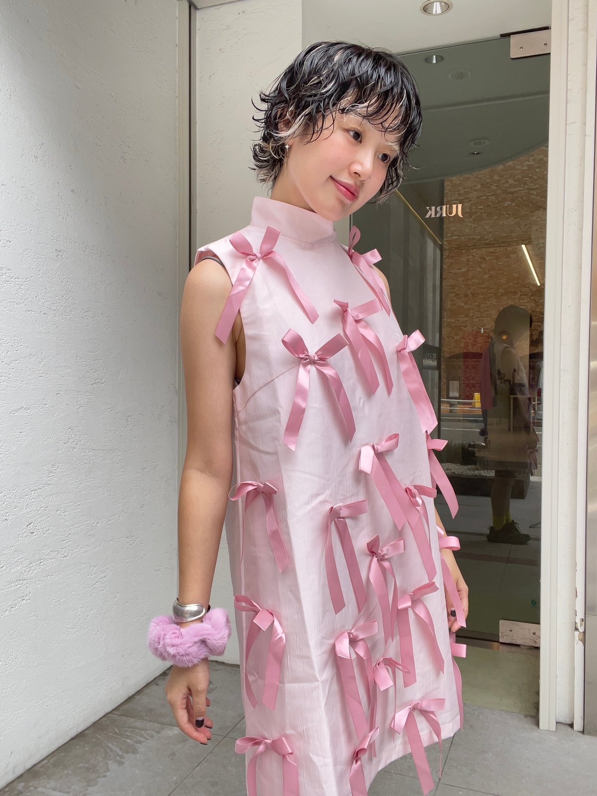 sister jane drop Bow ミディワンピース sister jane Snowdrop Bow ミディワンピース
