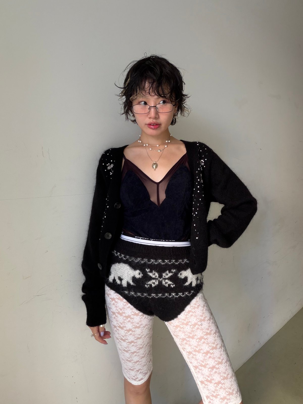 【25AW】FETICO Velour ボディスーツ 25AW】FETICO フェティコ / Velour paneled bodysuit / ボディスーツ