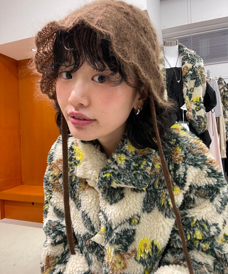 FUMIE=TANAKA / knit lace hat | JURK TOKYO FUMIE=TANAKA / knit lace hat | JURK TOKYO