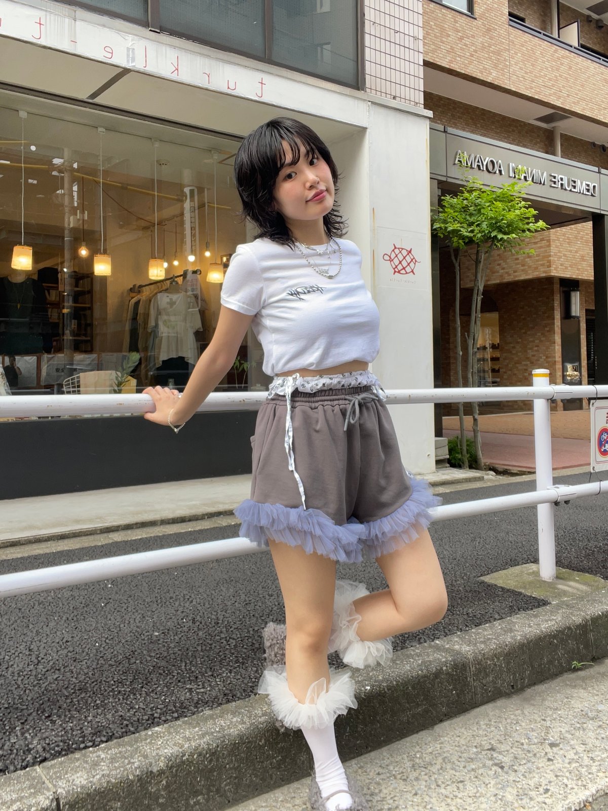 VIVANO × JURK / Ruffle Shorts VIVANO × JURK / Tulle Shorts(gray) | JURK shop