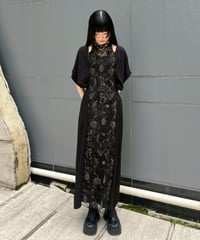 ワンピース MURRAL 2024SS Floating flower lace dress Floating flower lace blooming dress (Black)