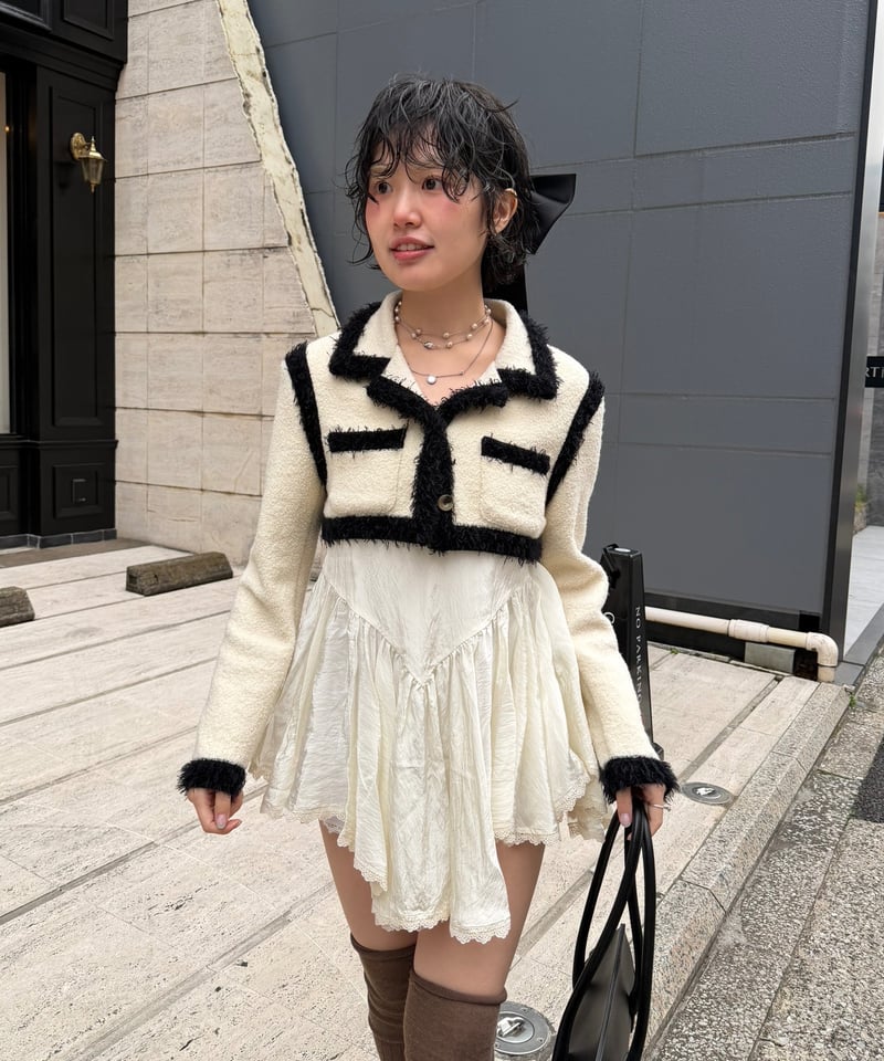 FETICO / Boucle knit short jacket | JURK shop t