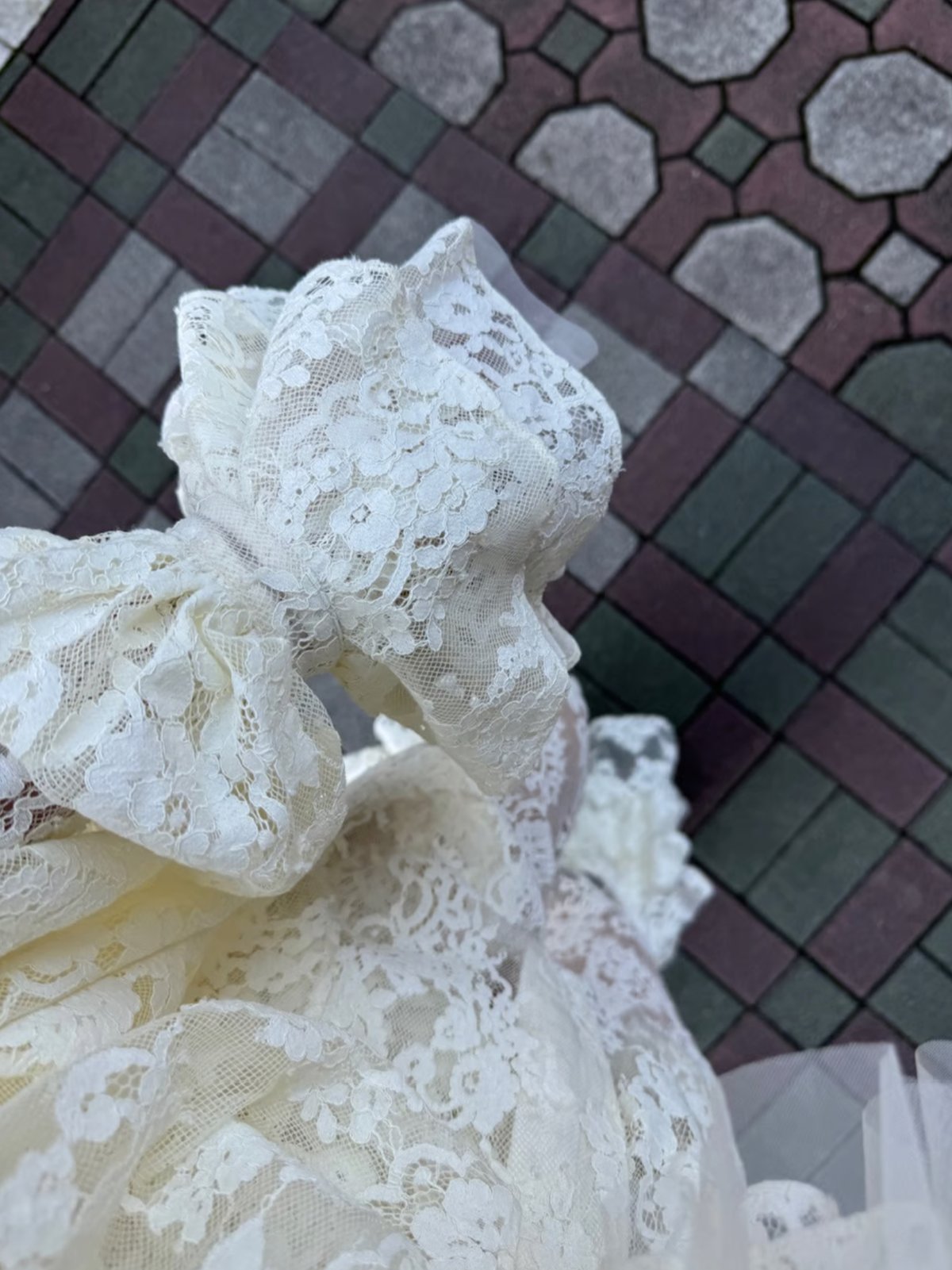 VIVIANO / Tulle Layered Lace Shirt | JURK shop