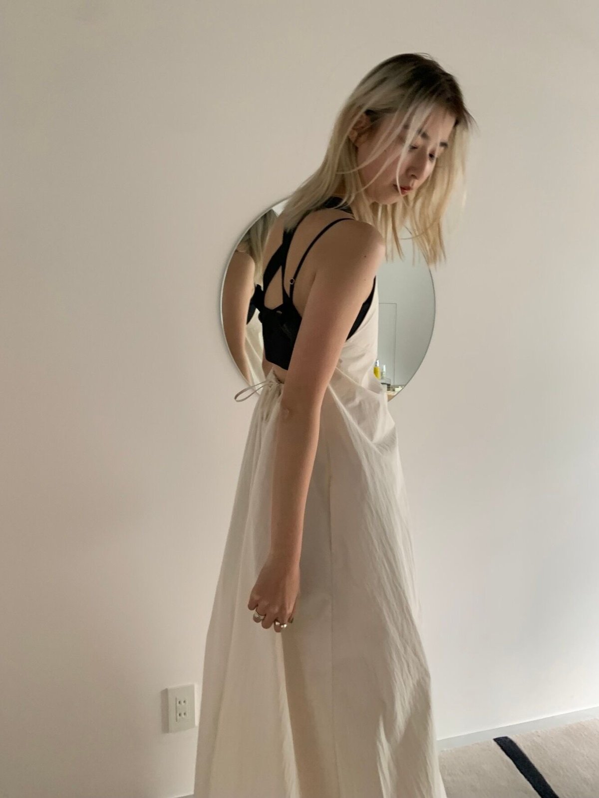 Little suzie / Cross Belt Balloon Dress - ワンピース