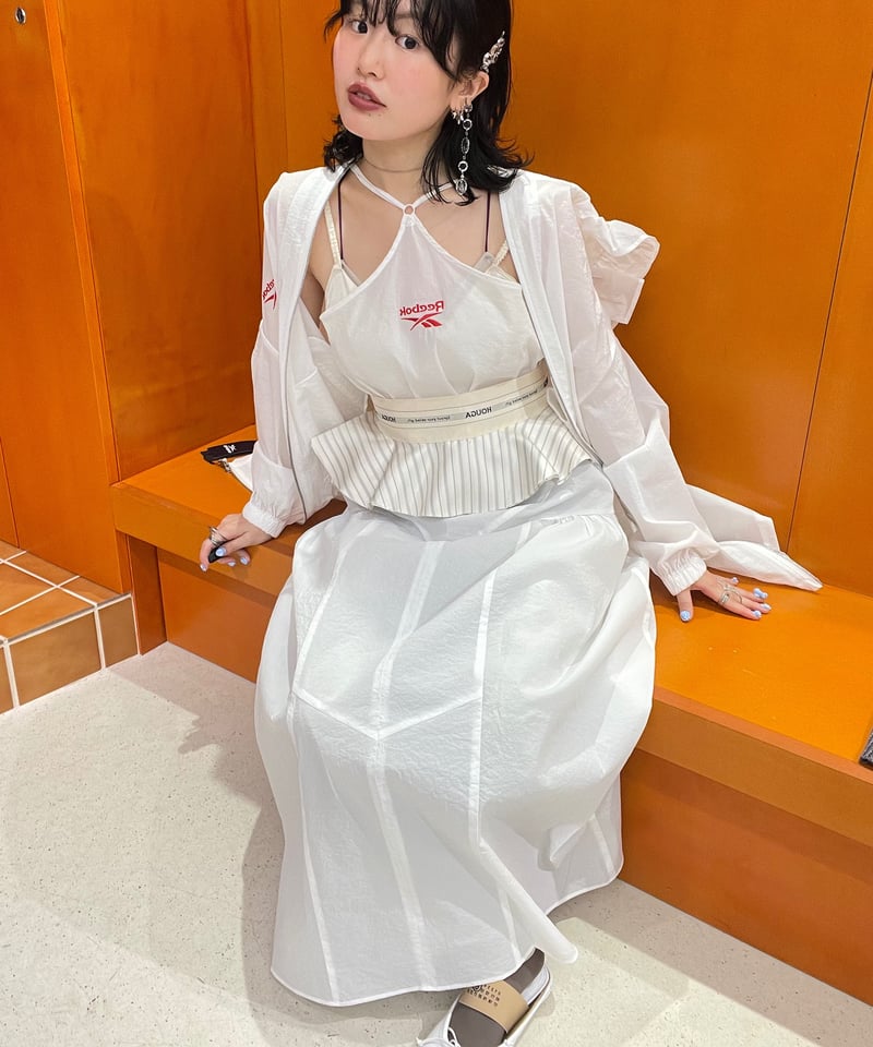 ORGUE Emboss camisole one-piece ホワイト　M ORGUE Emboss camisole one-piece ホワイト M