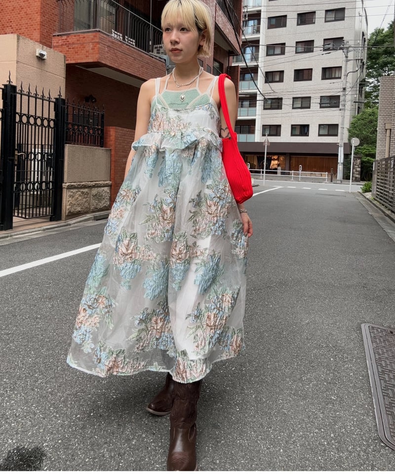 DREAM sister jane /Barn Flower Jacquard Dress | 