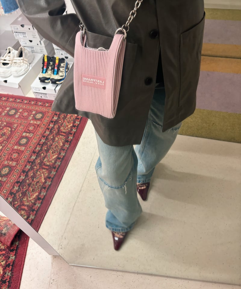 koushi◎ LASTFRAME TWO TONE MARKET LASTFRAME(ラストフレーム)のTWO TONE MARKET BAG SMALL DARK