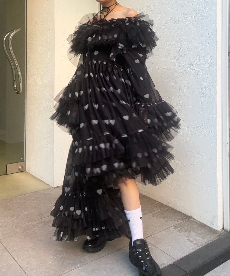 VIVIANO / Asymmetric Tulle Dress | JURK shop tokyo