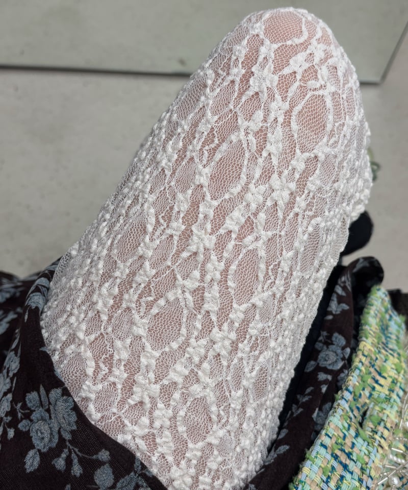 fumie tanaka フミエタナカ　レザーリボン　ホワイト FUMIE=TANAKA / cut lace PA | JURK shop tokyo