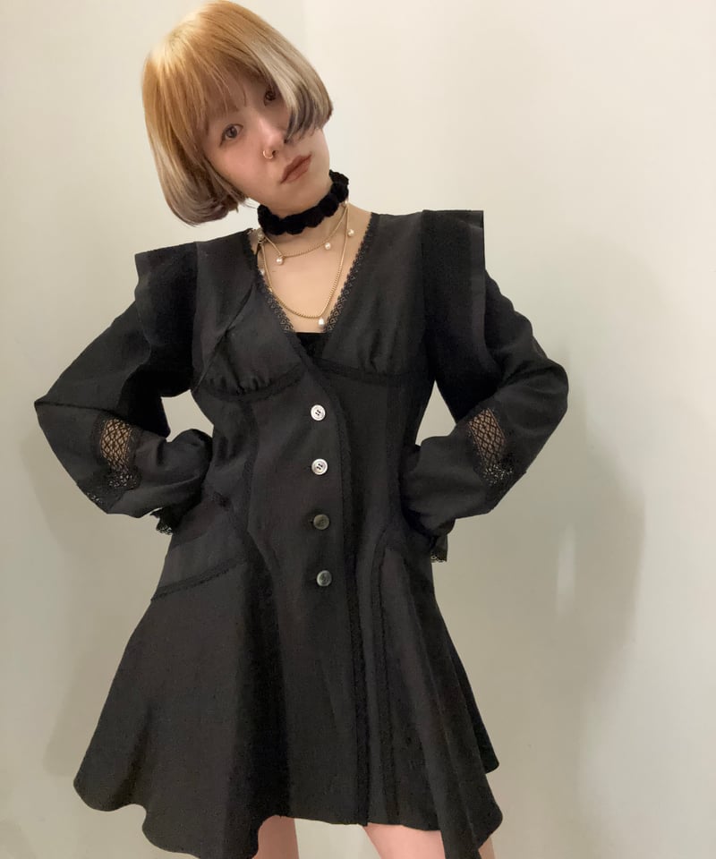 FETICO / LACE-PANELED JACKET | JURK TOKYO FETICO / LACE-PANELED JACKET | JURK TOKYO