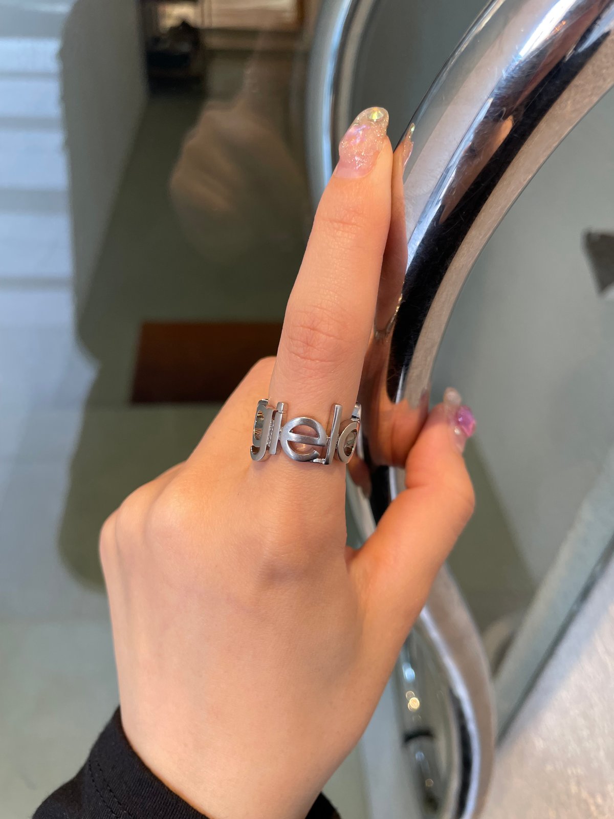 MM6 / letter logo ring | JURK shop tokyo