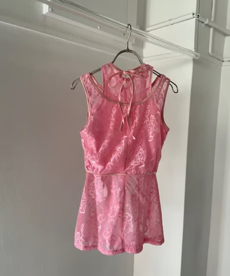 AKIKOAOKI / layered lace tank | JURK shop tokyo
