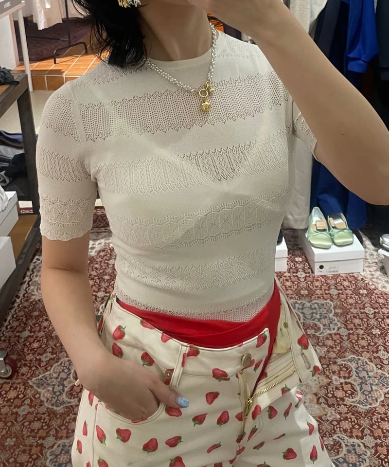 FETICO / STRETCH LACE KNIT BODYSUIT | JURK shop