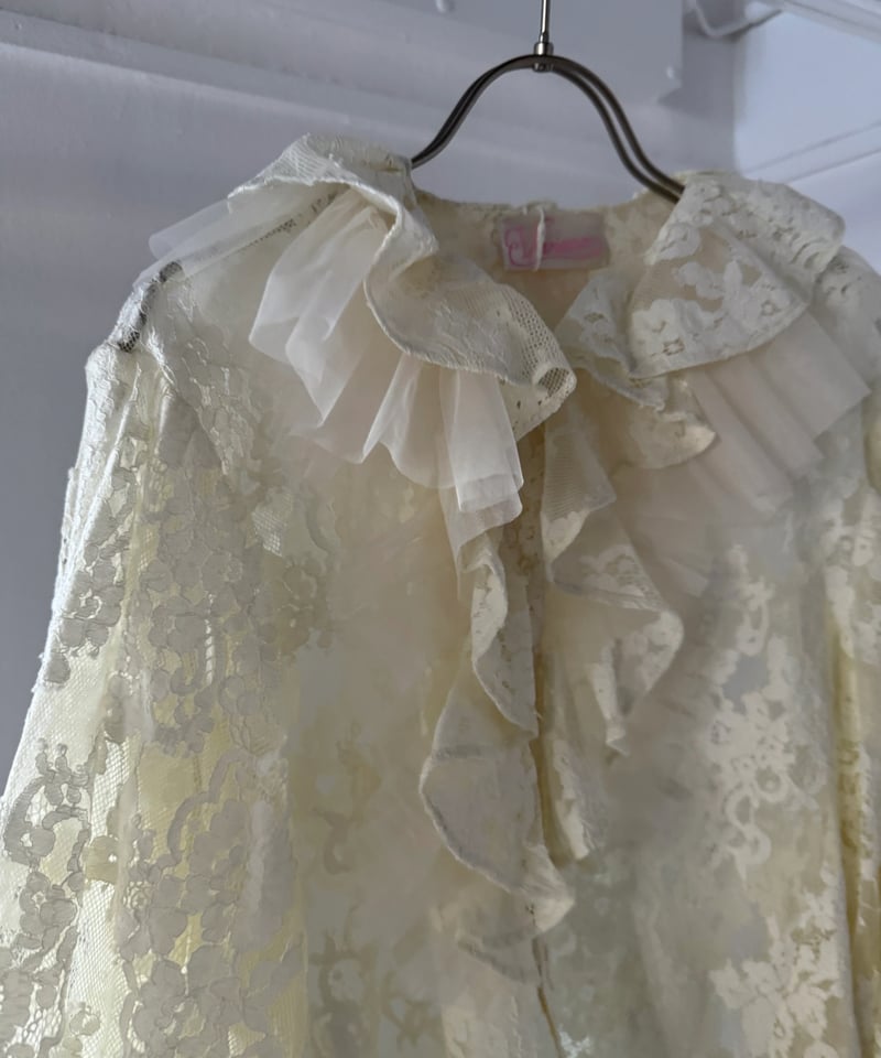 VIVIANO / Tulle Layered Lace Shirt | JURK shop