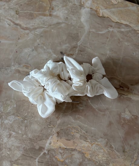 heyep Silk Square Mini Scrunchie 3P