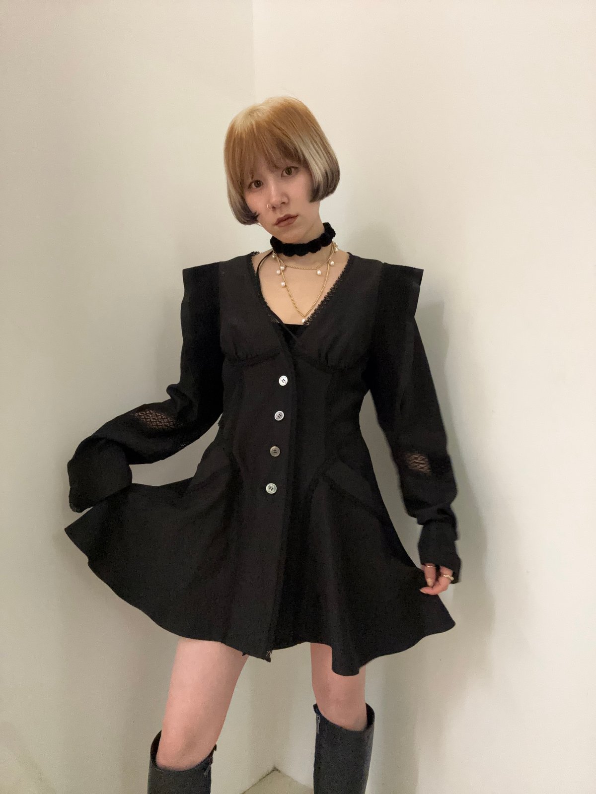 FETICO / LACE-PANELED JACKET | JURK shop tokyo
