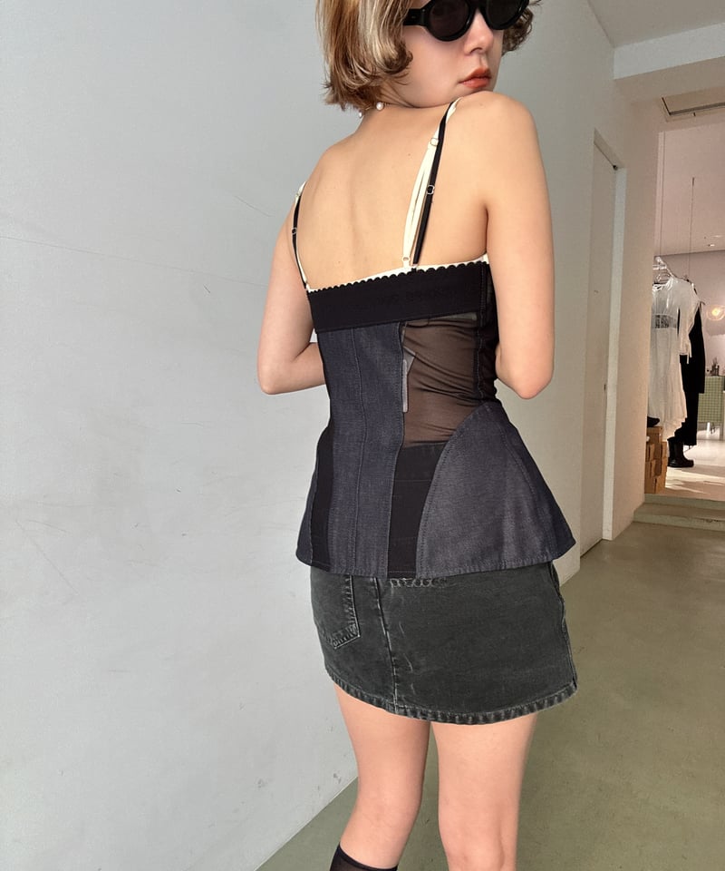 FETICO / organic cotton denim bustier | JURK TOKYO