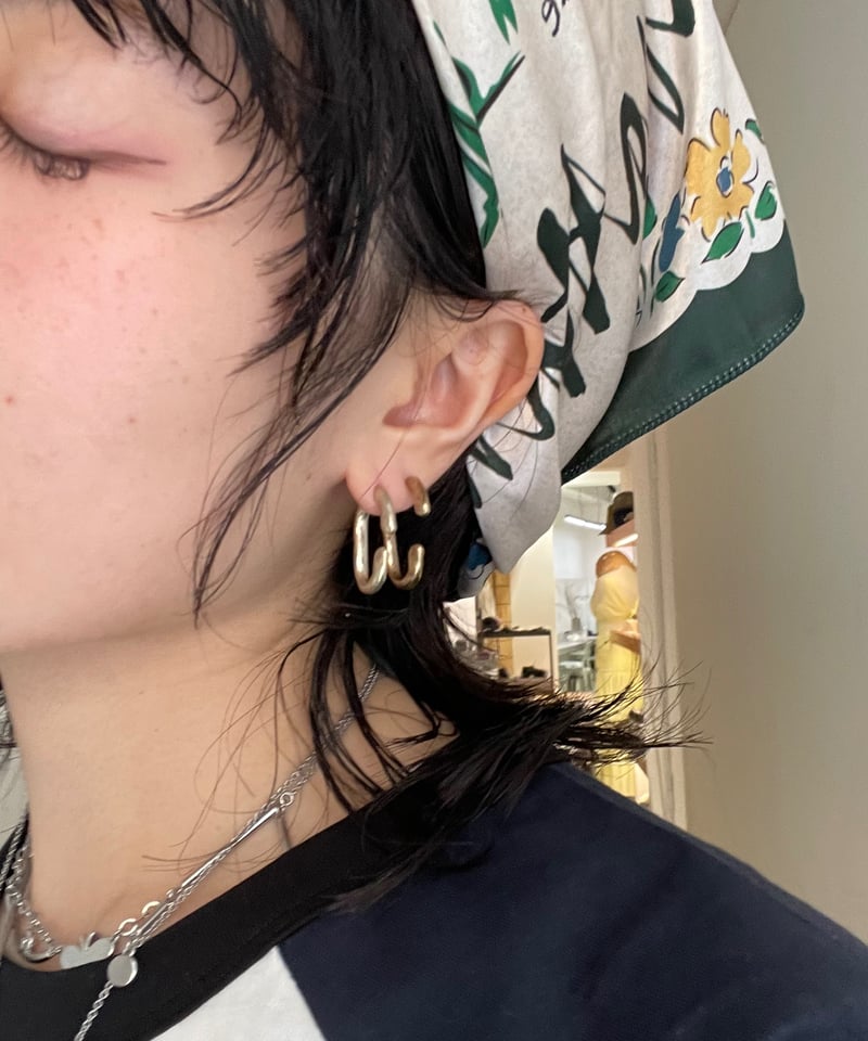 アクセサリー chieko+ deco pierce chieko+ deco pierce ホワイト chieko+ deco pierce ホワイト