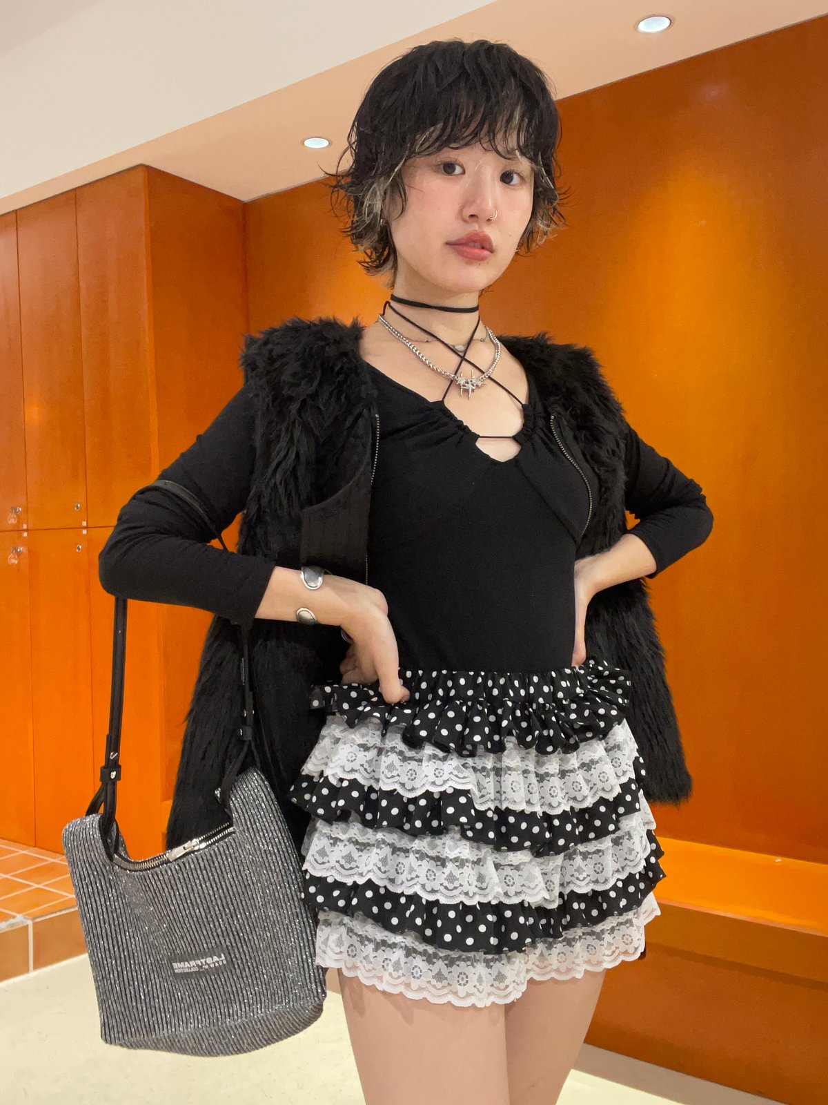 LASTFRAME / KYOTO METALLIC WRAP BAG SMALL | JUR