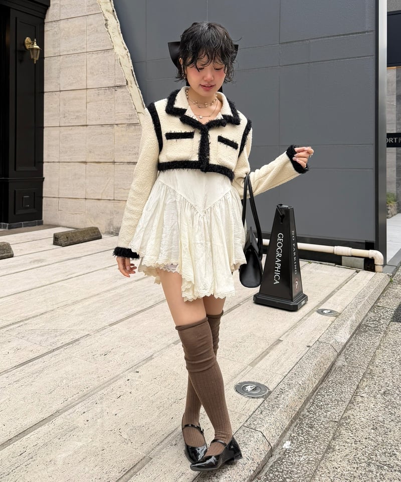 FETICO / Boucle knit short jacket | JURK shop t