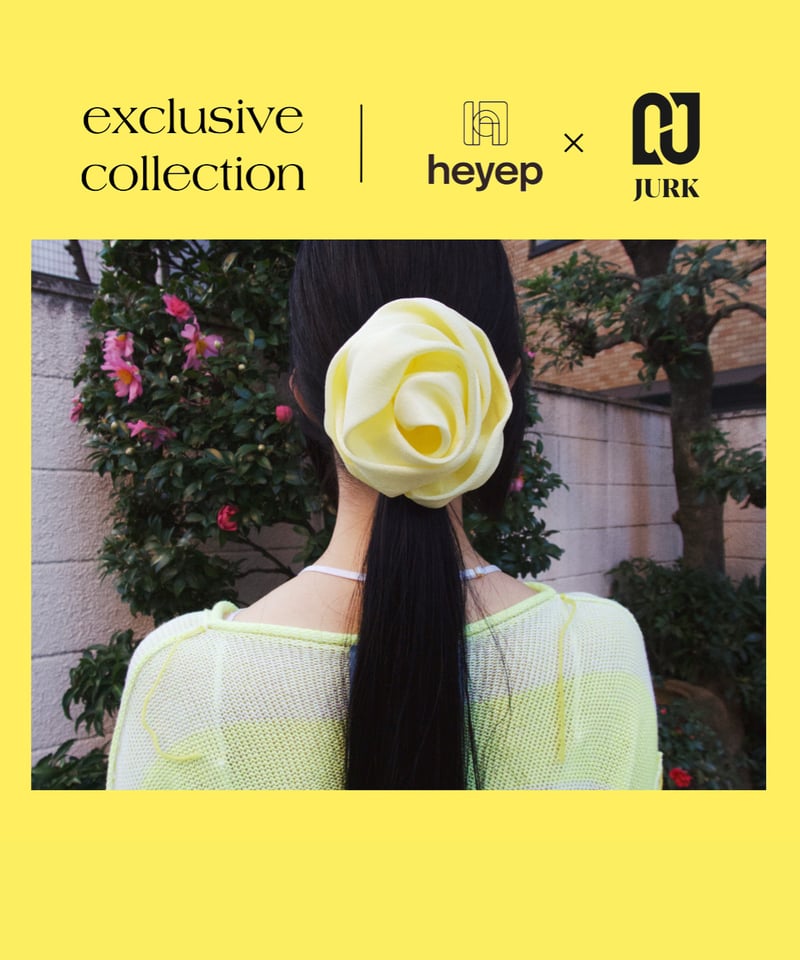 ヘアアクセサリー heyep Large Velour Ribbon Scrunchie heyep / Large Velour Ribbon Scrunchie | JURK