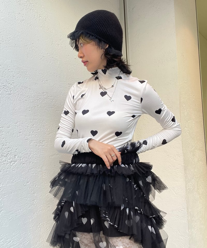専用⭐️VIVIANOトップス VIVIANO / Tulle Layered Lace Shirt | JURK shop